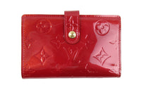 LOUIS VUITTON Patent Leather Wallet Women's Sugar Apple