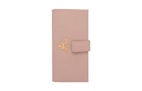 PRADA Saffiano Leather Wallet Large Size Women's Pink