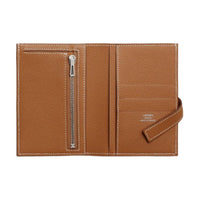 HERMES H Passant Epsom Leather Wallet Regular Women's 18 Etoupe Elephant Gray