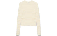 SAINT LAURENT SS21 Slim Fit Sweater Women's Cream