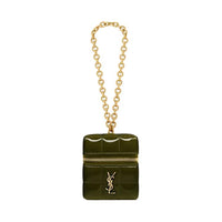SAINT LAURENT CASSANDRE Lambskin Coin Purse Mini Women's Dark Vineyard Green