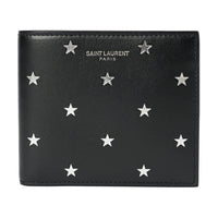 SAINT LAURENT East/West Leather Wallet Men's Black