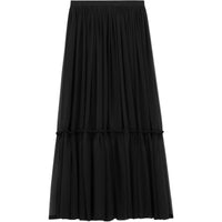 SAINT LAURENT Ruffled High Waist Long Skirt
