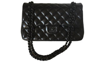 CHANEL Classic Flap CF Sheepskin Shoulder Bag Crossbody Bag Women's Black