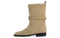 LOUIS VUITTON Ankle Boots Women's Light Brown