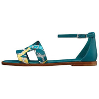 HERMES Santorini Strap Sandals Women's Blue