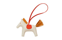 HERMES Pendants Unisex White/Red