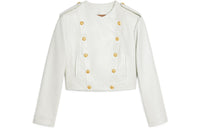 CELINE Leather Jackets Women's White