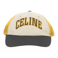 CELINE Cotton Baseball Caps Men's Yellow