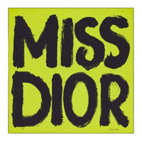 DIOR Silk Silk Scarves Women's Lime Green