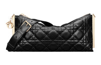 DIOR Sheepskin Handbag Shoulder Bag Women's Black