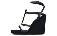 SAINT LAURENT CASSANDRA Strap Sandals Women's Black