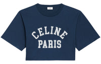 CELINE Crop Tops Women's Marine Blue