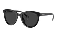 CHANEL Round Sunglasses Women's Black