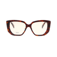 CELINE Irregular Shape Eyeglass Frames Unisex Tortoiseshell