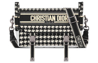 DIOR DiorCamp Technical Knitted Fabric Messenger Bag Shoulder Bag Crossbody Bag Small Size Women's Black/White