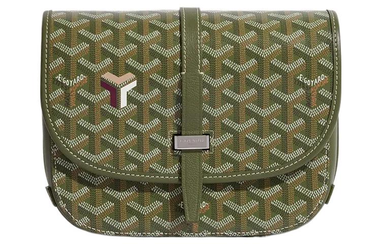 GOYARD Belvédère Canvas With Leather Messenger Bag Shoulder Bag, Crossbody Bag Unisex