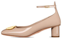 DIOR Chunky Heel High Heels 5cm Women's Pink