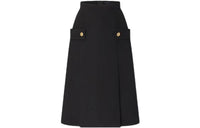 LOUIS VUITTON Casual Long Skirts Women's Black