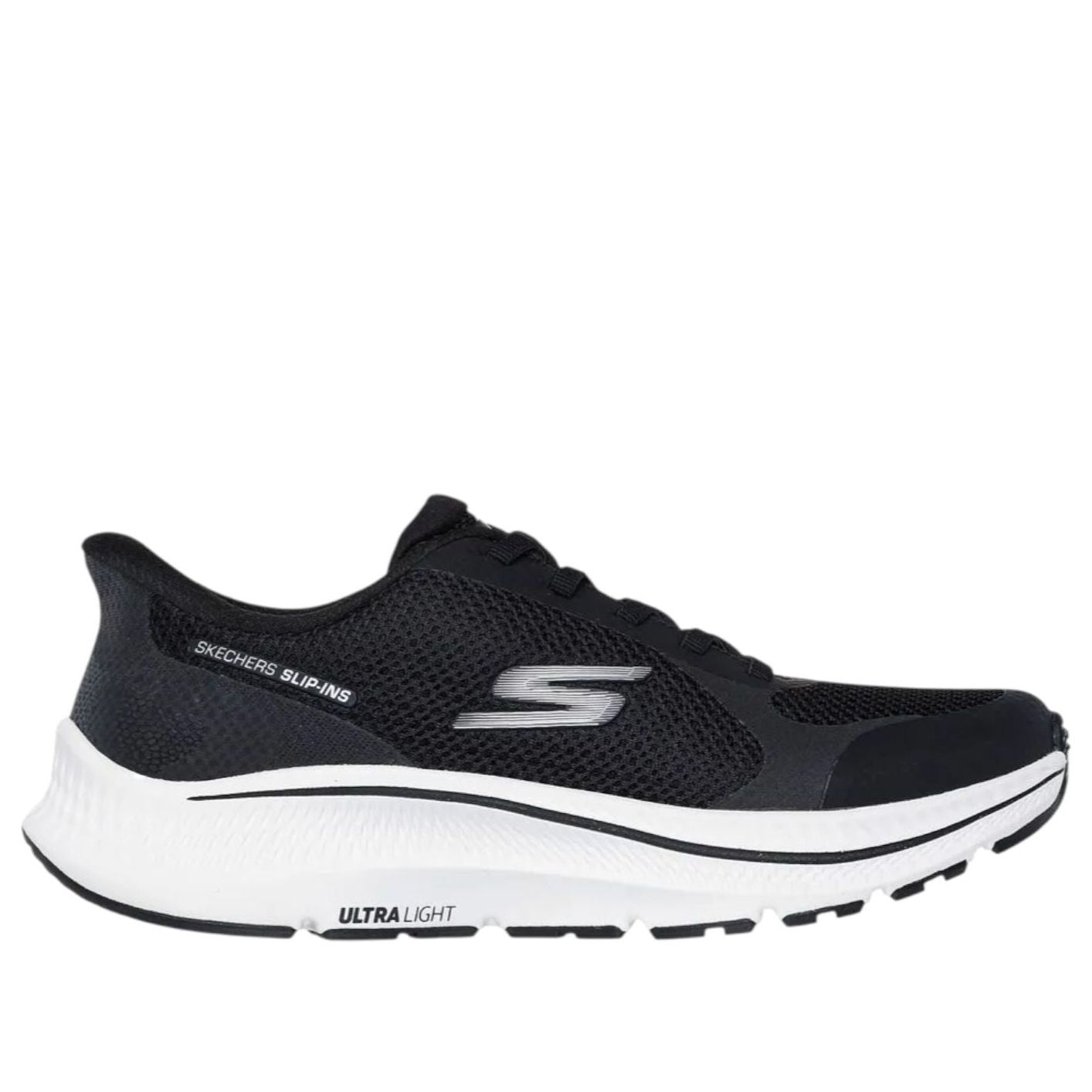(WMNS) Skechers Go Run Consistent 2.0 Slip Ins 'Black White' 128619-BKW