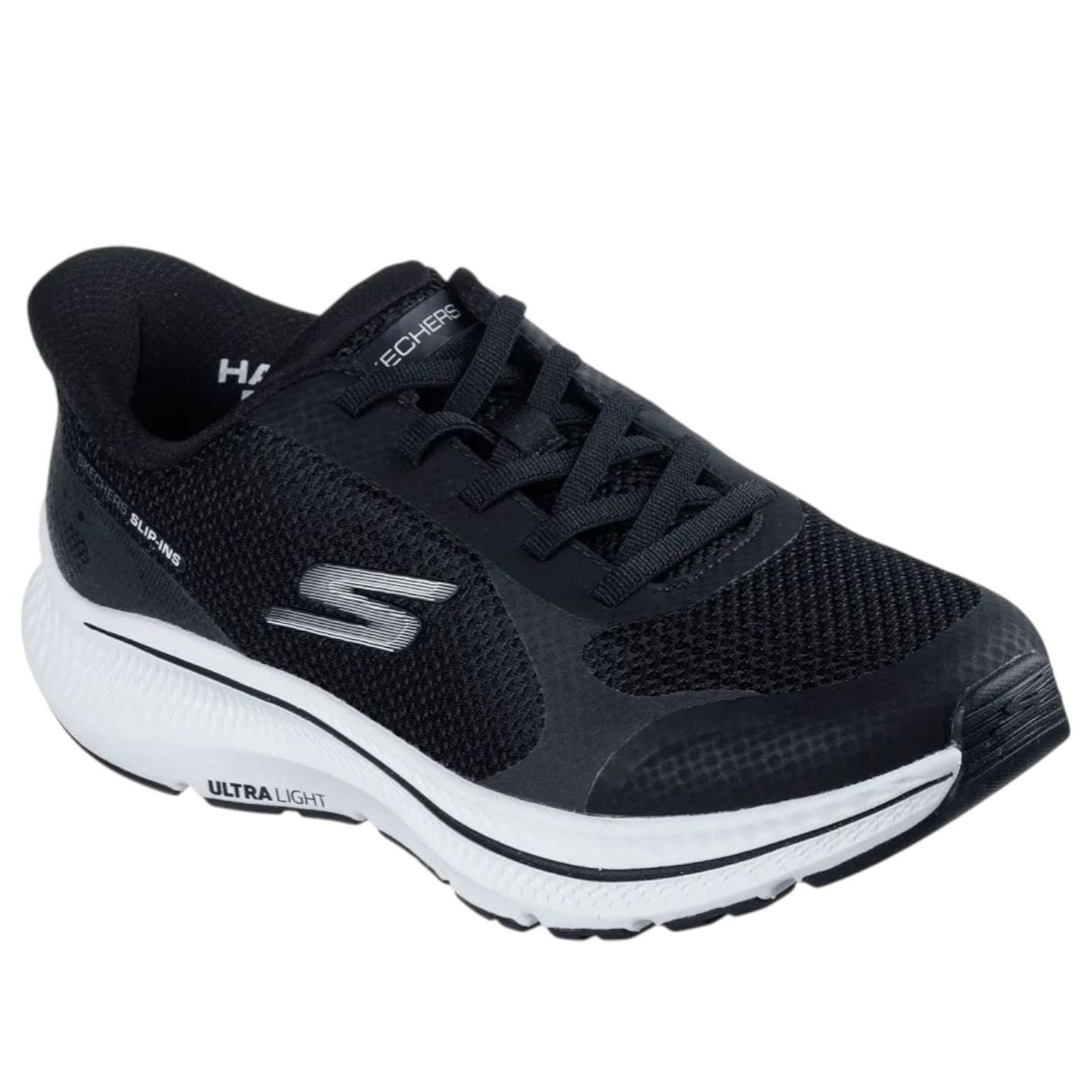 (WMNS) Skechers Go Run Consistent 2.0 Slip Ins 'Black White' 128619-BKW