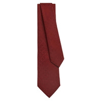 HERMES Mulberry Silk Ties Men's Red