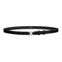 CELINE Small Triomphe Belt With Strass In Taurillon Leather