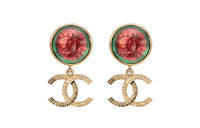 CHANEL Earrings Women's Gold