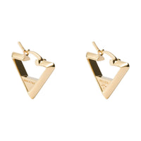 PRADA Metal Earrings Women's Gold