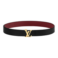 LOUIS VUITTON Leather Leather Belts Women's Black -