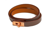 HERMES Wristbands Unisex Dark Brown