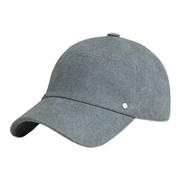 HERMES Lambskin Baseball Caps Men's Denim Blue