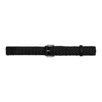 SAINT LAURENT Cow Leather Belts Unisex Black Width  3.5cm