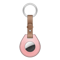 HERMES Leather Keychains Women's Pink