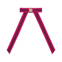 DIOR Satin Metal Viscose Hair Clips Women's Pink