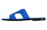 LOUIS VUITTON Abrasion-Resistant Slide Slippers Men's Blue