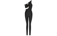 SAINT LAURENT Cut-Out One-Shoulder Jumpsuit