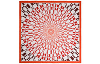 HERMES Silk Scarves Women's Red