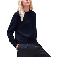 HERMES FW24 Sweater Women's Black Blue