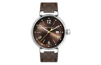 LOUIS VUITTON Wrist Watch Quartz Movement Canvas Strap 39.5mm Coffee Watch Dial Women's Watch QAAA28
