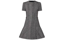 LOUIS VUITTON Short Sleeved Dress Women's Gray