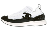 CHANEL Low-Top Casual Shoes Women's White Black