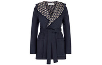 DIOR Quarterly New Products Cropped Coats Women's Blue