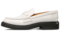 DIOR Boy Loafer White Brushed Calfskin Women's