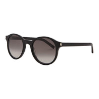 SAINT LAURENT Acetate Round Sunglasses Men's Black