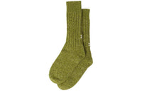 MIU MIU Mid-Calf Socks Women's 1 Pack Yellow Green