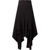 LOUIS VUITTON Wool Crepe Petal Hem Skirt