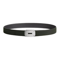 HERMES Calfskin Leather Belts Women's Black Green Width: 3.2CM