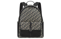 DIOR Oblique Print Backpack Regular Men's Beige & Black