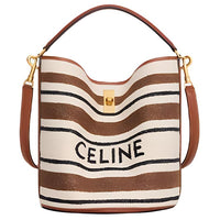 CELINE Fabric Handbag Shoulder Bag Crossbody Bag Unisex Multicolor